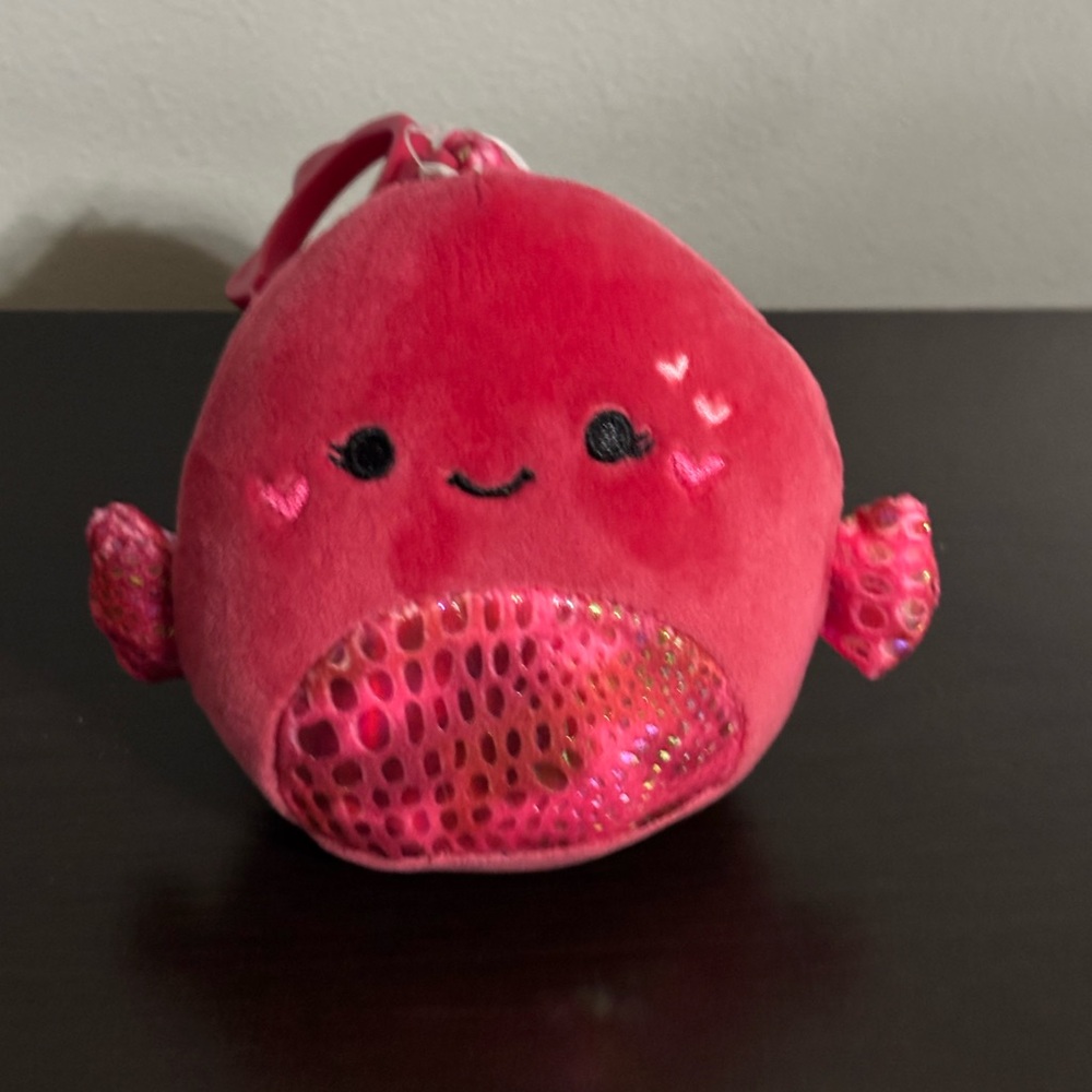 *Barella the Fish* 2025 V-Day Squishmallow Clip